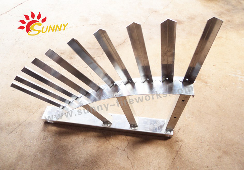 Aluminum roman candles racks